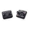 TAKPART 2x Black Sun Visor Inner Clip Hook Holder for