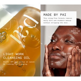 PAI SKINCARE - Light Work Organic Rosehip Fruit Extract Cleansing Oil | Natural, Vegan, Sensitive Skincare (0.9 fl oz | 28 mL)