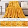 BEDELITE BEDELITE Fleece Blanket - 3D Ribbed Jacquard Decorative Yellow