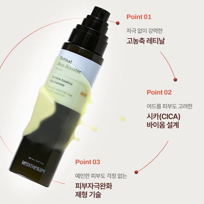 Meditherapy Retinal Skin Booster Serum / Hypoallergenic Trace Pigmentation 150ml,