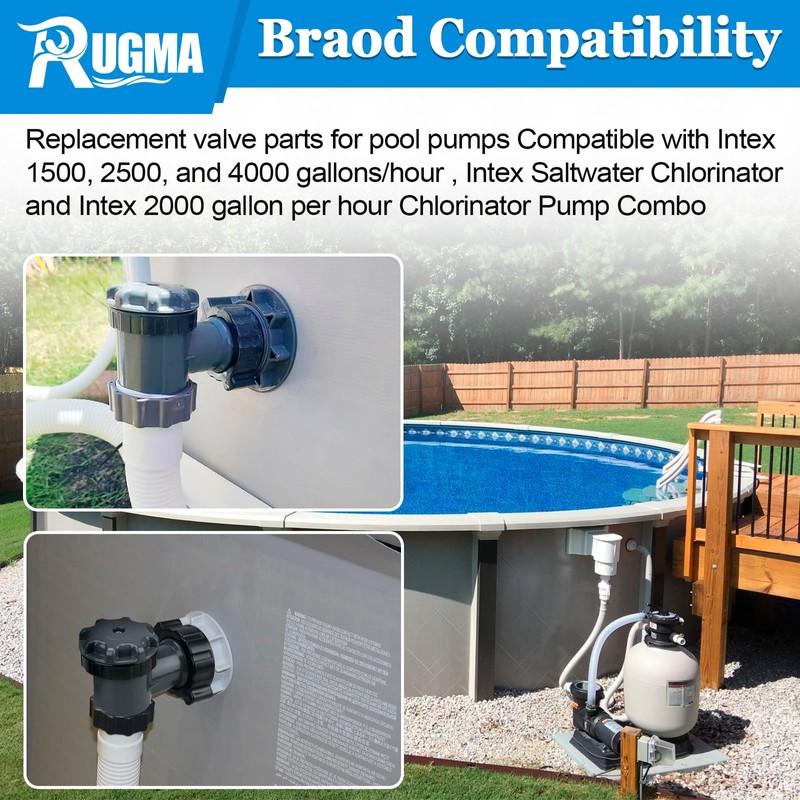 Plunger Valve for Intex Pools, Plunger Valve Connection Pool Pump