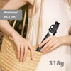 Somikon Smartphone-Selfiestick: 2er-Set Smartphone-Selfie-Stativ, 2 LED-Lichter, mit BT-Fernauslöser (Selfie Stick