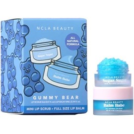 NCLA Beauty Set de Cuidado Labial - Exfoliante y Bálsamo Labial - Exfolia con Aceites y Mantecas Naturales - Vegano - Gummy Bear - 2 pz