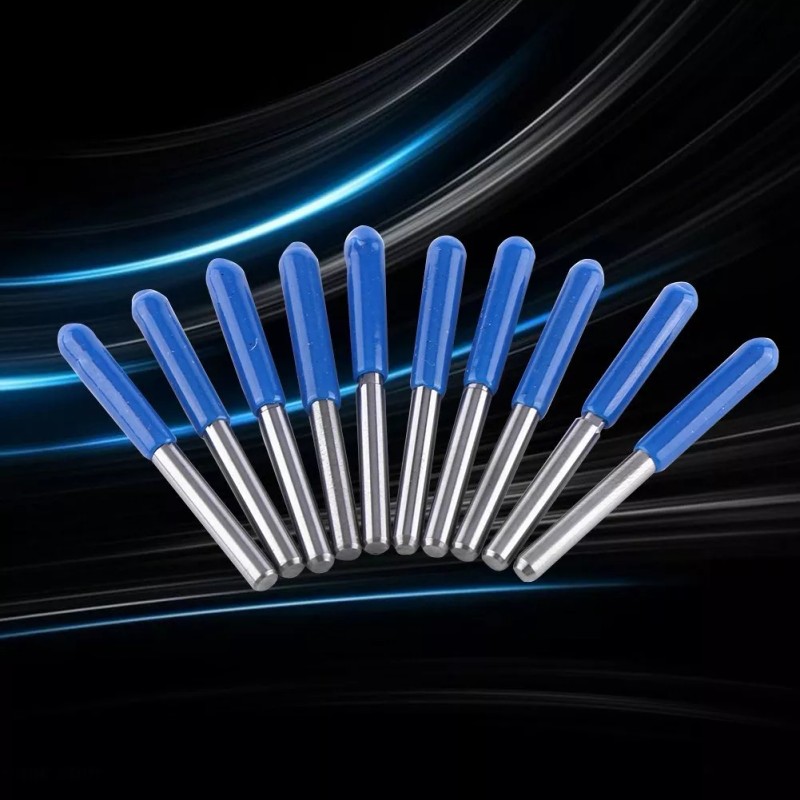 Set 10 Piezas Brocas Fresas Para Fresadora Cnc 1/8 3.175mm