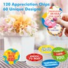 120 PCS Appreciation Chips, 60 Designs Thanks Round Tokens Employee