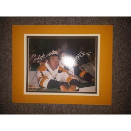 Unbranded Black, Gold, White Color Triple Picture Photo Mat 11 x 14, Bruins - Penguins