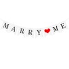 Losuya Engagement Banner Decoration Marry Me Paper Bunting for Wedding