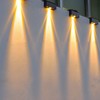 Solar Wall Light Warm Light IP67 Waterproof Multifunctional Eco Friendly