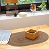 Noctiflorous Oval Braided Placemats 12x18 Inch Table Mats Set of