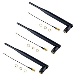 Sparkleiot 868MHz LoRa Antenna 5dBi SMA Male 19.5 cm Professionally Tested for Meshtastic ESP32 LoRa32u4II HTCC-AB02S (Pack of 3)
