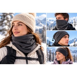 Winter Neck Warmer Face Mask for Men & Women – Wind-Resistant Cold Weather Coverage for Motorcycle Riding, Cycling & Hiking