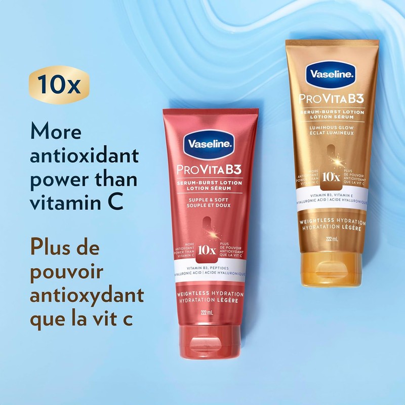 Vaseline Supple & Soft ProVitaB3 Serum Burst Lotion: 10x Vitamin