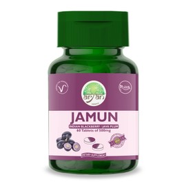 Aryan Herbals Jamun (Indian BlackBerry/Jaya Plum) 60 Tablets of 500 MG