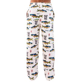 Lazy One Animal Pajama Pants For Men, Men's Separate Bottoms, Lounge Pants, Fishing, Outdoors (Asleep At The Reel, LARGE)
