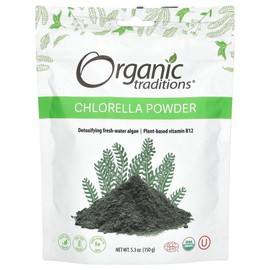 Organic Traditions Chlorella Powder 150g, 2 Pieces / Organic Traditions 클로렐라 파우더 150g, 2개