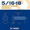 10 PCS 5/16-18 x 1-1/2 Button Head Socket Cap Screws,