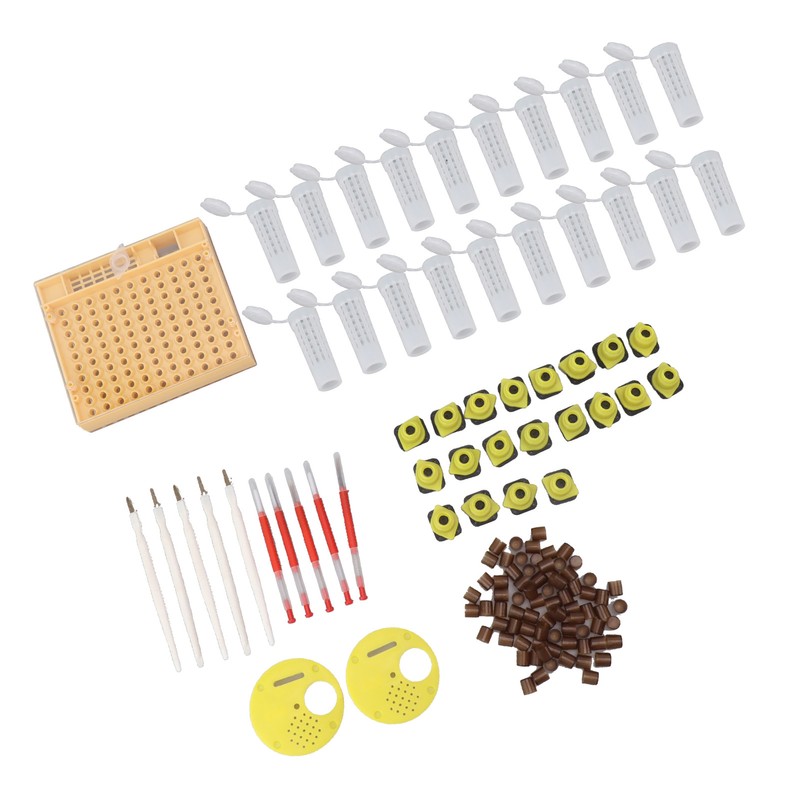 Queen Bee Rearing System Plastic Breeding Cell Cup Kit Beekeeping