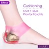 SMATIS Heel Protector for Plantar Fasciitis, 4PCS Gel Heel Cups