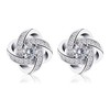B.Catcher Earings for Woman Silver Earrings Studs Cubic Zirconia Gemini