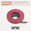 Rustark 6 Pcs 4" 320 Grit Nylon Fiber Polishing Wheel