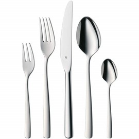 WMF Cutlery Set 30-Pieces for 6 Persons Boston Cromargan 18/10 Stainless Steel Brushed