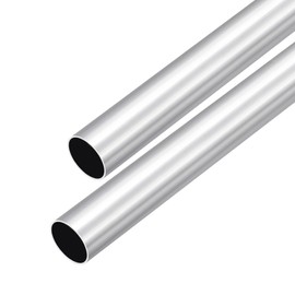 DMiotech Pack of 2 (23 mm outer diameter x 20 mm inner diameter) 6063 aluminium round tube, 300 mm length, industrial metal tube for machine frame construction, DIY projects