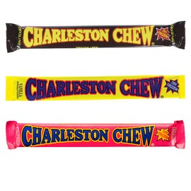 Fruidles Charleston Chew Milk Chocolate Bars Variety Pack, Chocolate, Strawberry, Vanilla, Kosher Certified Dairy, 8 Inch Bars, 1.87oz (53 grams) Individually Wrapped Bars (24-Pack Variety)