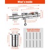 Heavy Duty Slide Bolt Gate Latch Hardware, 6.3 Inch Solid