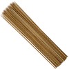 HAHIYO 16Inches 40Pcs Natural Carbonized Bamboo Plant Stake Wood Garden