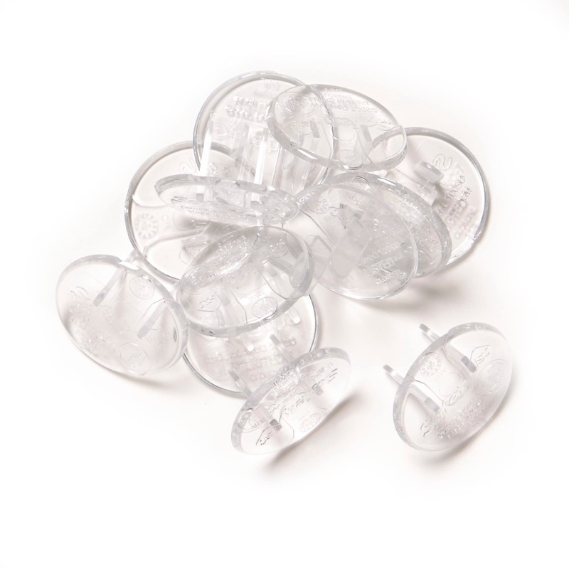 Safety 1st Crystal Clear Plug Protectors-12pk