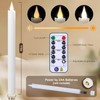 yunsheng 11 Inches Flameless Taper Candles Flickering with Remote &
