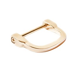 Bobeey 4 piezas 30 mm de ancho en forma de U herradura D-anillos, grillete de rosca D anillo para hebilla, cinturón, DIY piel Craft accesorios, Bolsos accesorios BBC14 ..., Dorado claro, 2.5cm, 4