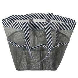 TOVINANNA Mesh Shower Tote Bag Portable Travel Toiletry Organizer Breathable Mesh Design for Quick Drying and Easy Drainage for Outdoor and College Use