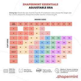SHAPERMINT Bras for Women Wirefree - Adjustable Bras for Women No Underwire, Small to Plus Size Bralettes, Rose Tan, S