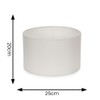 Pair of - Modern White Fabric Cylinder Ceiling Pendant Lampshade/Table