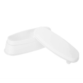 Portable White Nail Dipping Powder, Dip Powder Recycling Tray System, Tray Manicure Mould Nail Container