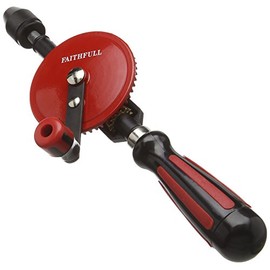 Faithfull HANDDRILL Hand Drill Double Pinion 8.5mm Capacity