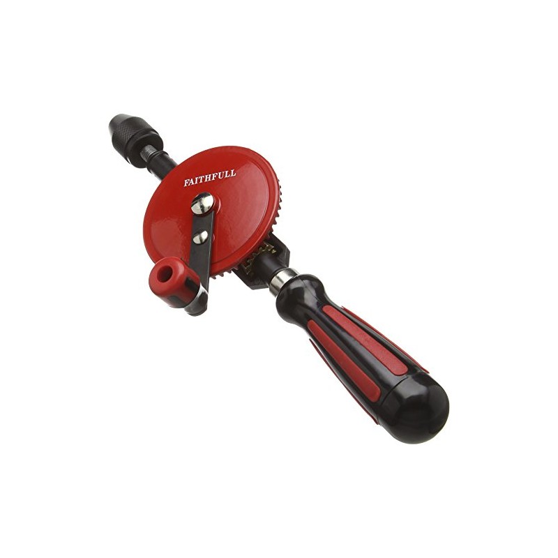 Faithfull HANDDRILL Hand Drill Double Pinion 8.5mm Capacity