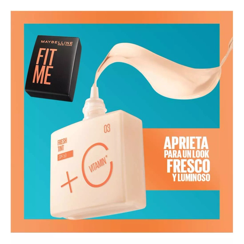 Maybelline Base De Maquillaje Maybelline Fit Me Fresh Tint Tono06