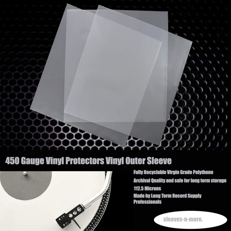 60 12 Inch Outer Vinyl Record Sleeves Fits Double &