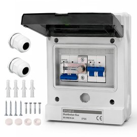 Ktolplao 32A Dual Power Manual Transfer Switch IP65 Circuit Breaker Box