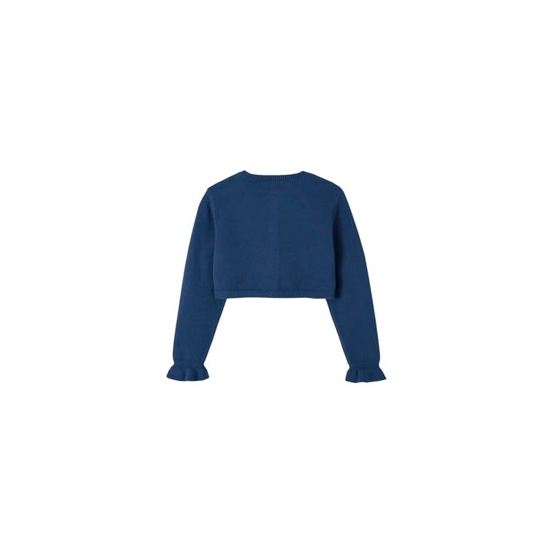 Vertbaudet Girls' Bolero Oeko-Tex, blue