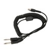 Mini XLR 5 Pin Plug to GA Dual Plugs Headset