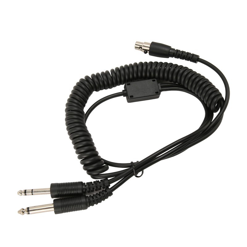 Mini XLR 5 Pin Plug to GA Dual Plugs Headset