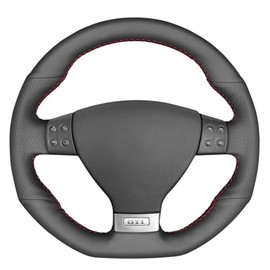 MEWANT Car Steering Wheel Covers Wrap for Golf 5 MK5 GTI Golf 5 R32 Passat R GT 2005 DIY Hand Sewing