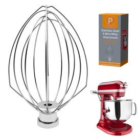 Whisk Attachment Compatible with KitchenAid 6 Quart Bowl-Lift Stand Mixer,Egg Heavy Cream Beater, Cakes Mayonnaise Whisk