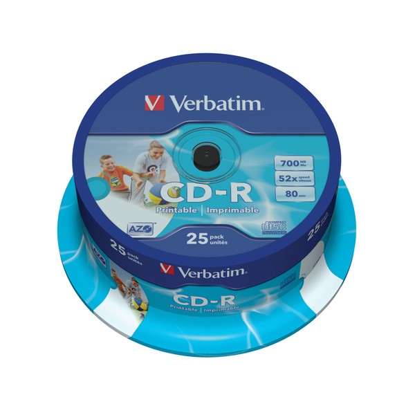 Verbatim vb-crd19s2 Pa – CD-RW Virgin (CD-R, 700 MB, 25