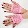 YeeHeen Short Fishnet Gloves for Women Punk Fingerless Mesh Glove