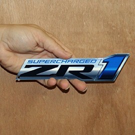 C6 Corvette ZR1 Metal Magnet Emblem Art Size: 6" x 2" Tool Box 09 Through 13 ZR1 638HP LS9