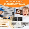 Baby Sleeping Don‘t Knock or Ring Doorbell，Rotatable No Soliciting Doorbell